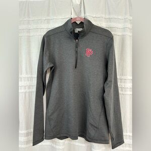 Gray 1/4 Zip Pullover Women’s with Fairfield Prep Logo Size Medium
